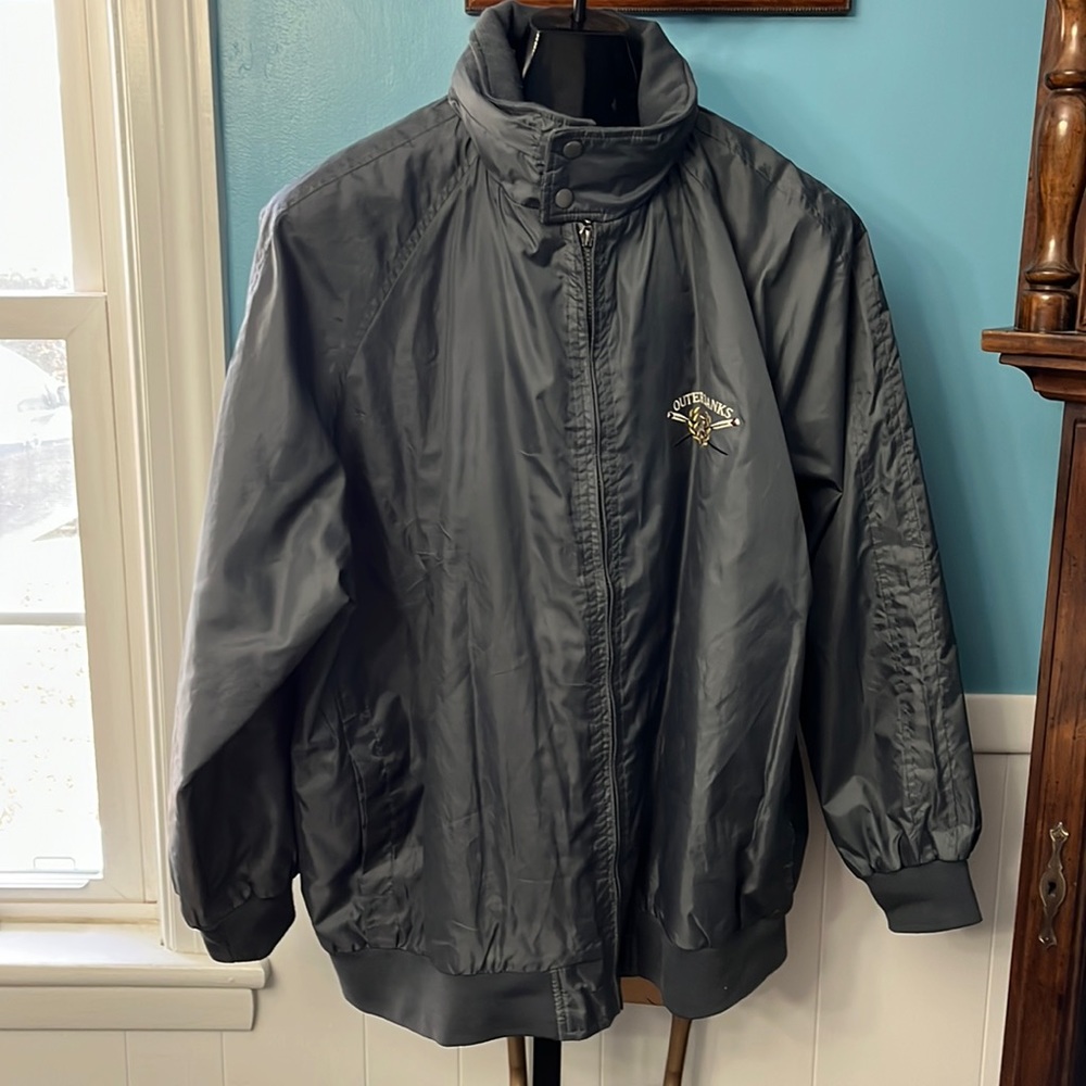 Exist Outdoor windbreaker/rain/golf jacket, zip on collar hood.outer banks